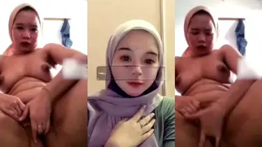 Bokep Jilbab Tiktokers Colmek Pake Wortel poster