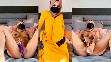 Hijabers Kebaya Kuning Toket Gede Main Liar poster